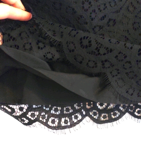 J.Crew NWT-Black Lace 3/4 Sleeves Top - Picture 5 of 7